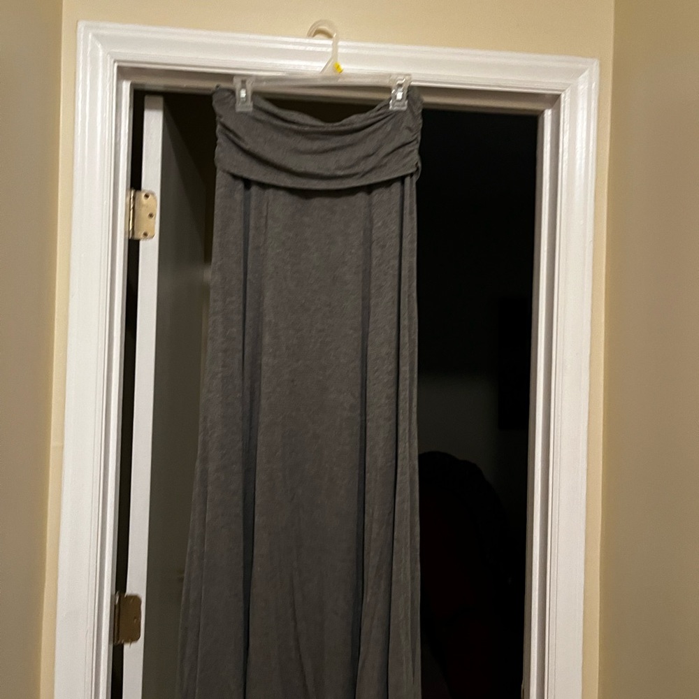 Long gray skirt